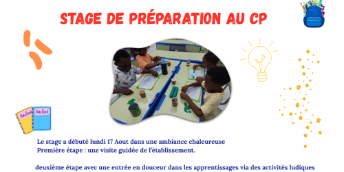 Stage préparatoire au CP