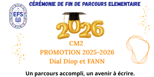 Cérémonie de graduation de nos élèves