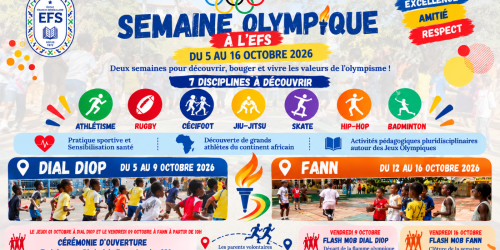 Chers parents, Dakar se prépare à accueillir les Jeux Olympiques de la Jeunesse.