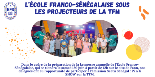 L'école franco-sénégalaise sous les projecteurs de la TFM